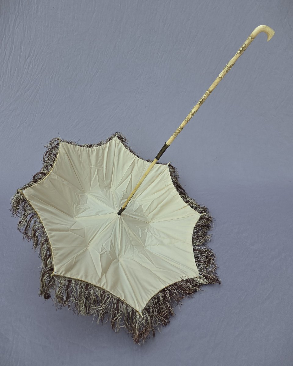 Second Empire Umbrella - Excellent Condition - France, Circa 1850.-photo-4