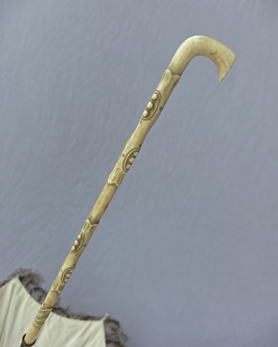Second Empire Umbrella - Excellent Condition - France, Circa 1850.-photo-1