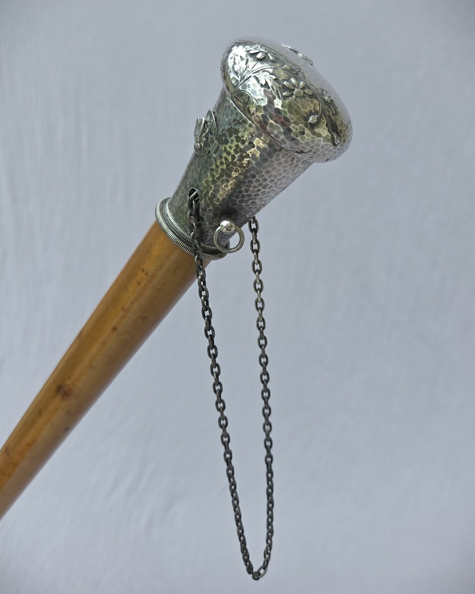 Antique 19 Th Century Gadget Cane With Lighter System