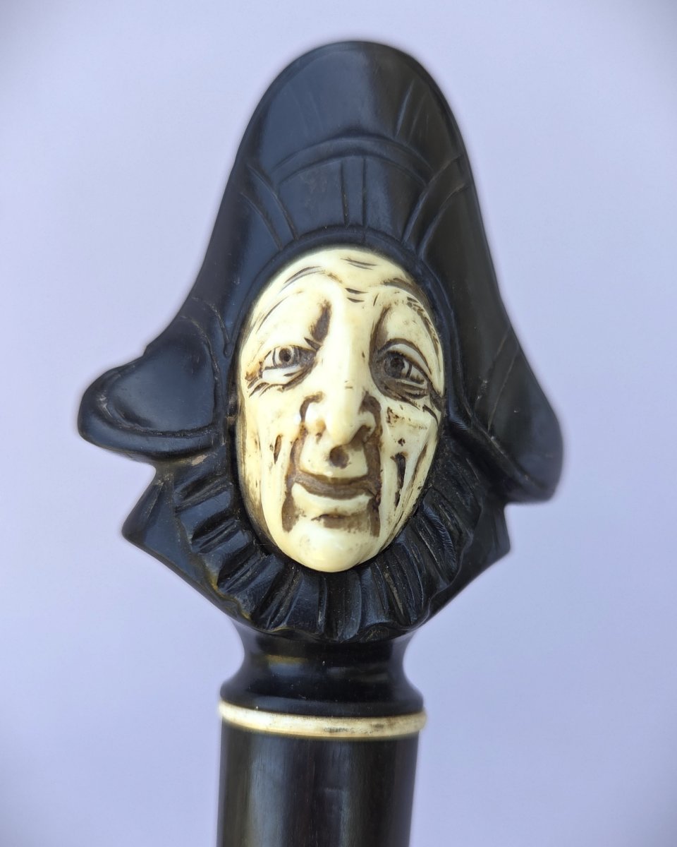 Collector's Cane, Knob With Bicorne Figure-photo-4
