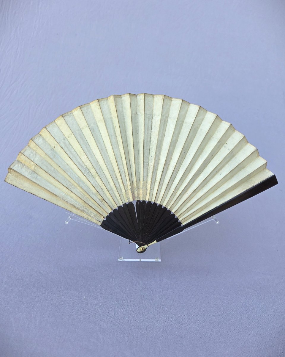 Antique Fan, Circa 1800, Elizabeth I Of England And The Earl Of Essex-photo-5