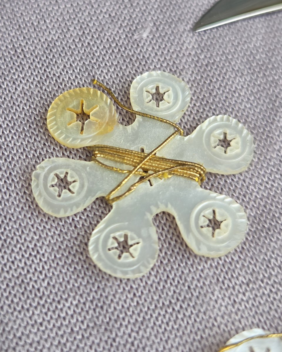 Nécessaire de couture, broderie, Second Empire dans son écrin-photo-5