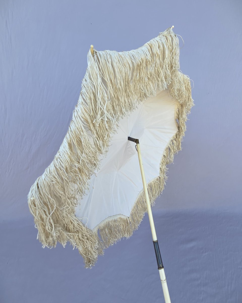 19 Th Century Umbrella, Circa 1850, Silk, Excellent Condition-photo-4