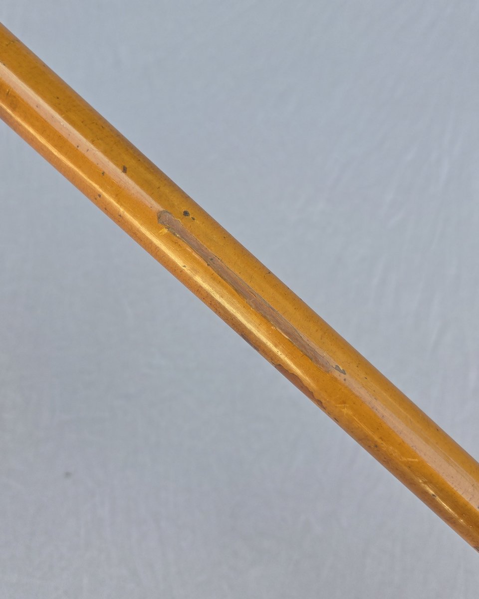 Canne XVIIIe siècle au pommeau en or 18 carats, Monogramme BD-photo-3