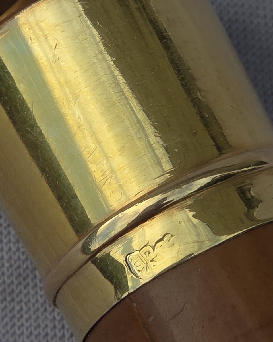 18th-century Louis XVI-era Cane With An 18-karat Gold Pommel-photo-4