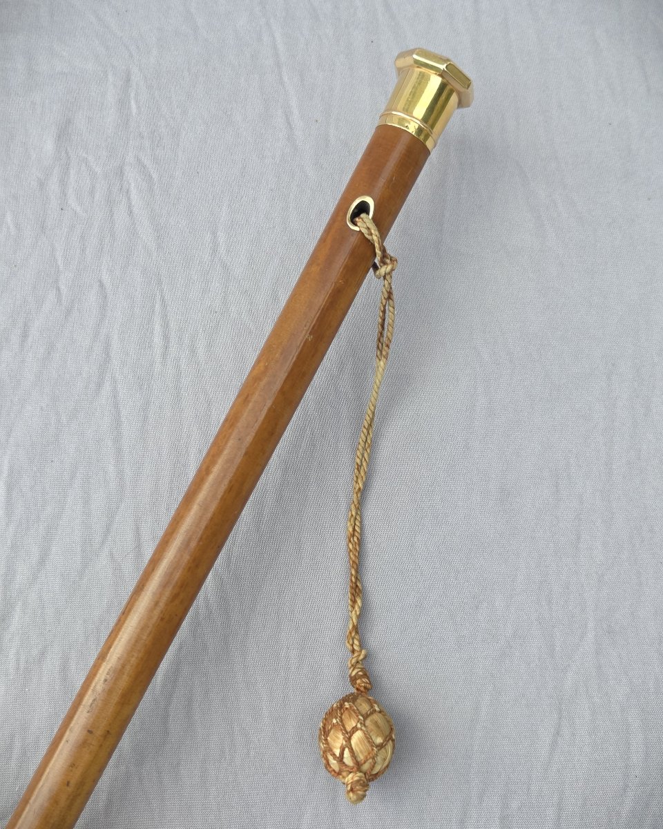 18th-century Louis XVI-era Cane With An 18-karat Gold Pommel-photo-3