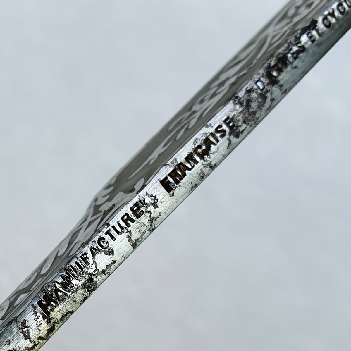 Sword Cane  With Guard, Toledo Blade, Silver Knob-photo-2