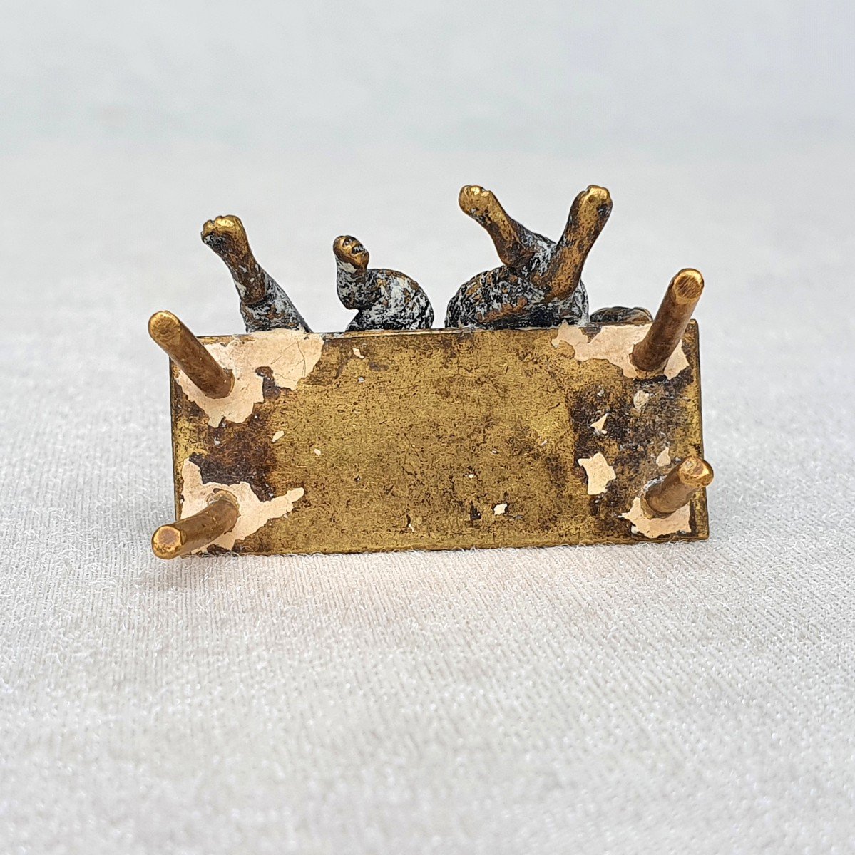 Bronze de Vienne « les chats amoureux », édition ancienne-photo-3