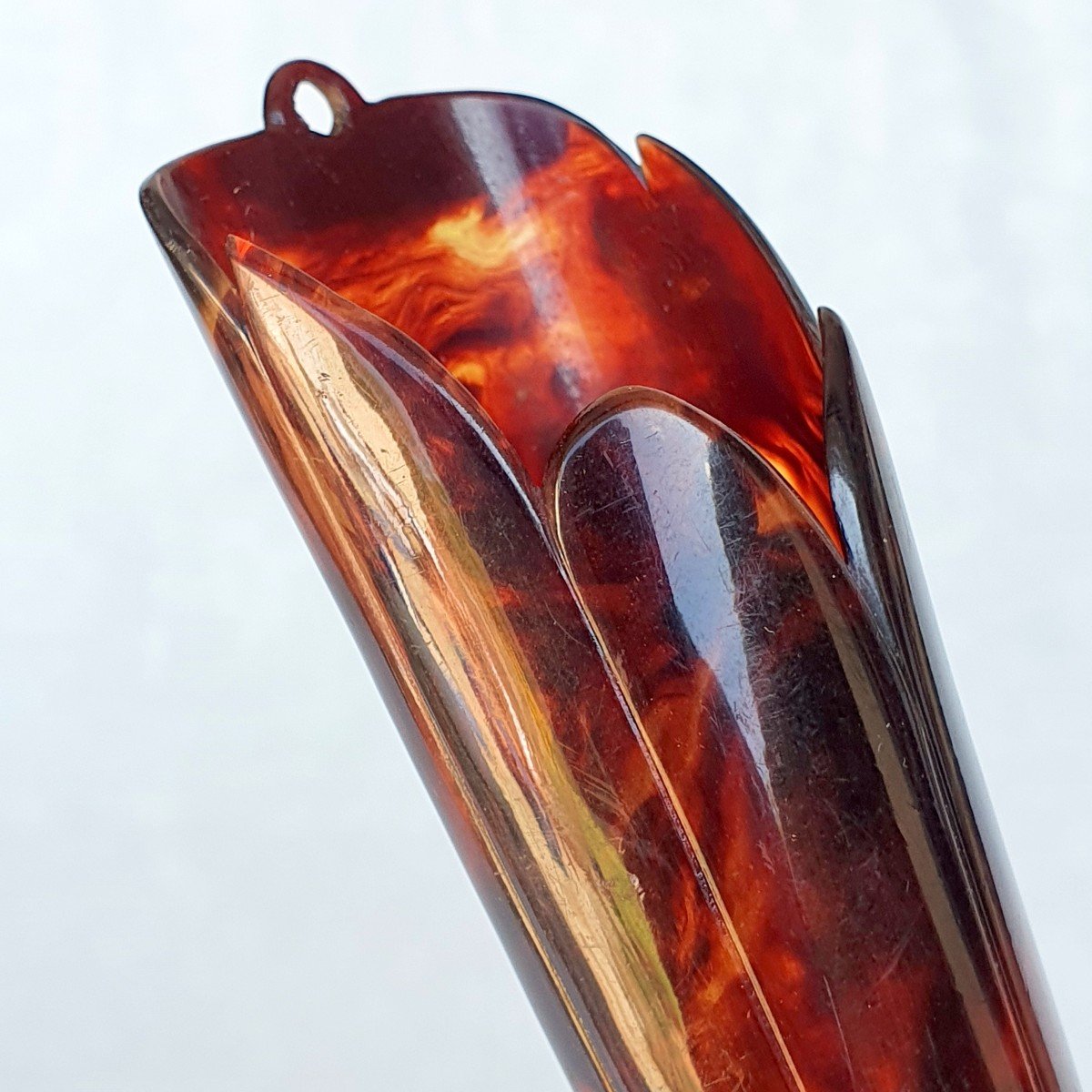 Tortoise Shell-style Ear Trumpet, Circa 1900-photo-4