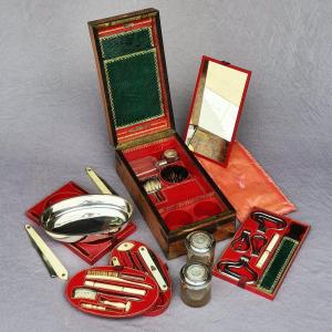 French Officer's Travel Kit, 1st Empire Period, Silver...circa 1815