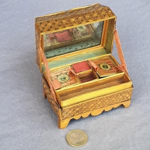 Louis XV Period Straw Marquetry Box