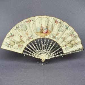 Antique Fan, Louis XVI Period, Circa 1780