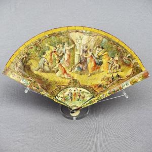 19th Century Fan Called Vernis Martin “to The Glory Of Cupid”, Praise Of Love