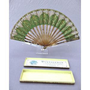 Eventail ancien, Duvelleroy Paris, vers 1900
