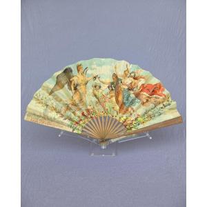 Fan The Golden Jubilee Of *la Bénédictine*, Signed Maurice Leloir, Circa 1913,