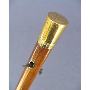Canne XVIIIe siècle au pommeau en or 18 carats, Monogramme BD