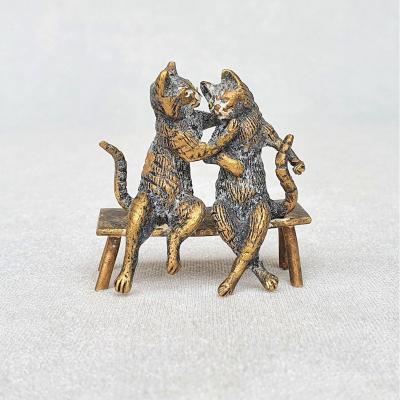 Bronze de Vienne « les chats amoureux », édition ancienne