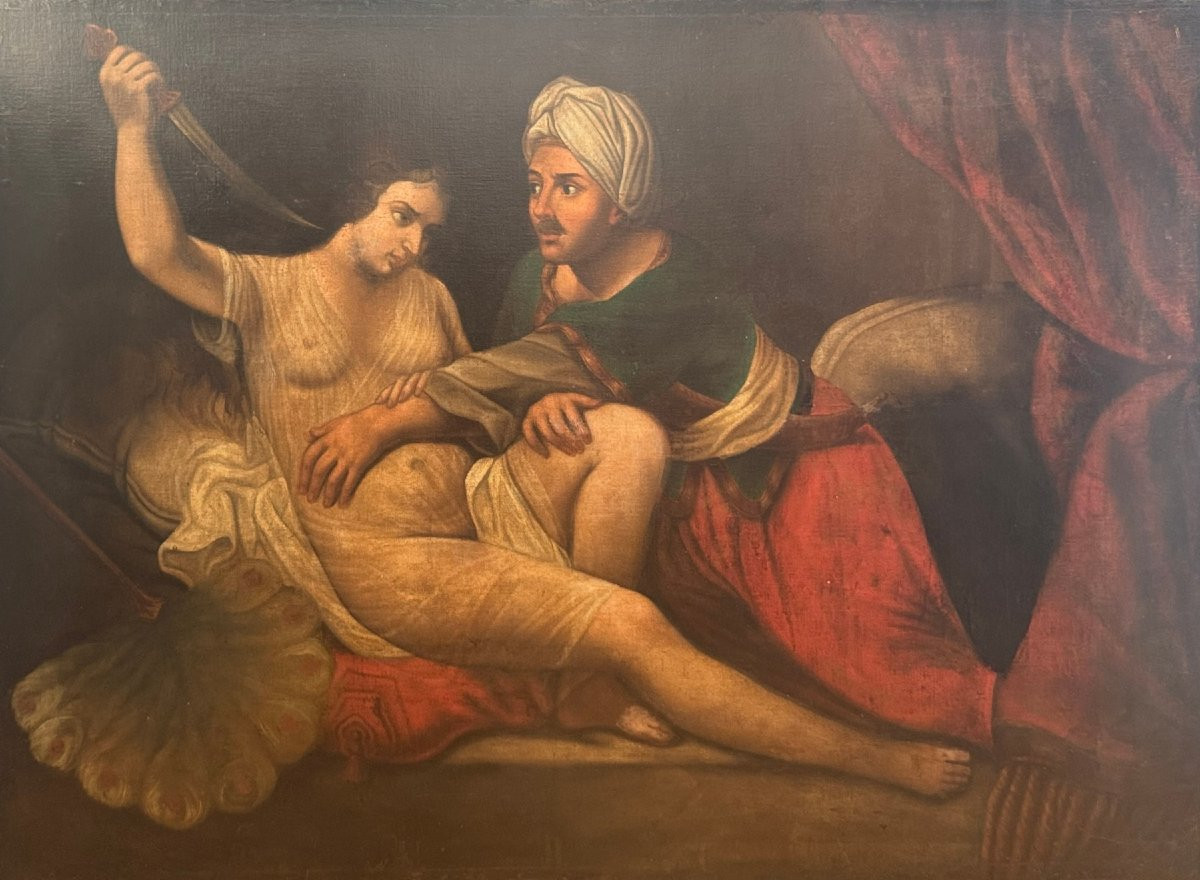 Scene From Handel's Tamerlano, (xvii-xviii) School Of Andrea Celesti (1637–1712) -photo-2