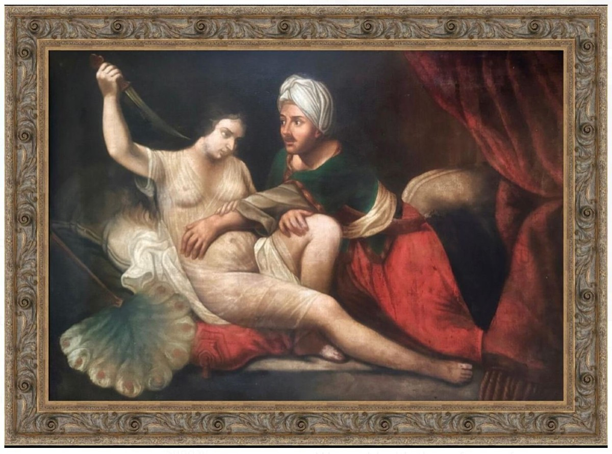 Scene From Handel's Tamerlano, (xvii-xviii) School Of Andrea Celesti (1637–1712) 