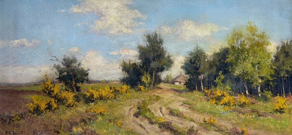 Paysage Impressionniste - Lage Mierde, Brabant Septentrional, Pays-bas Par 'Arie' Zwart -photo-3