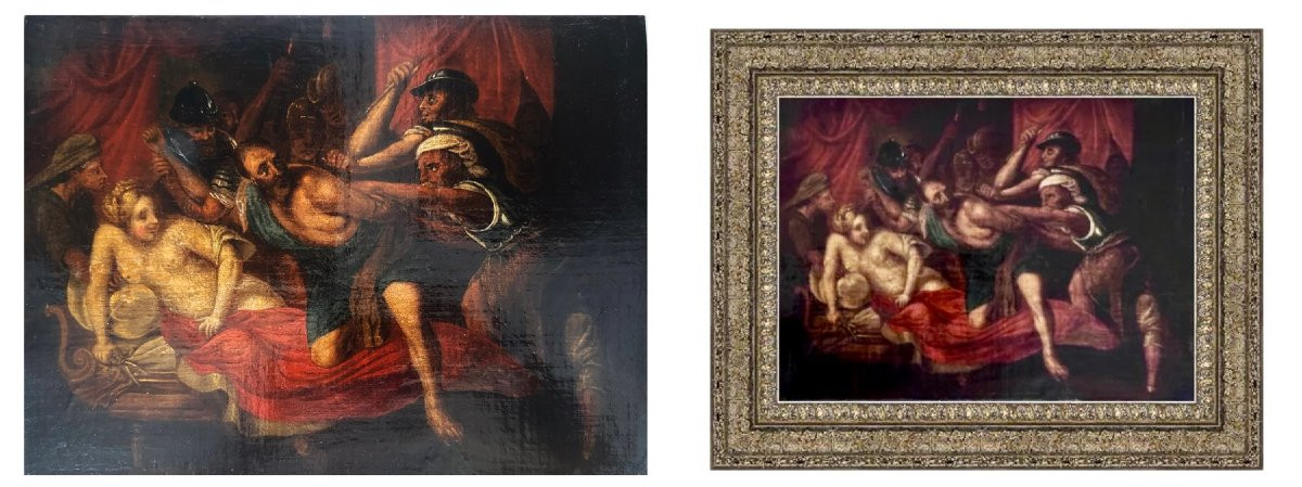 The Capture Of Samson - Italian School (xvii), Follower Of Pietro D’asaro (1579-1647)-photo-3