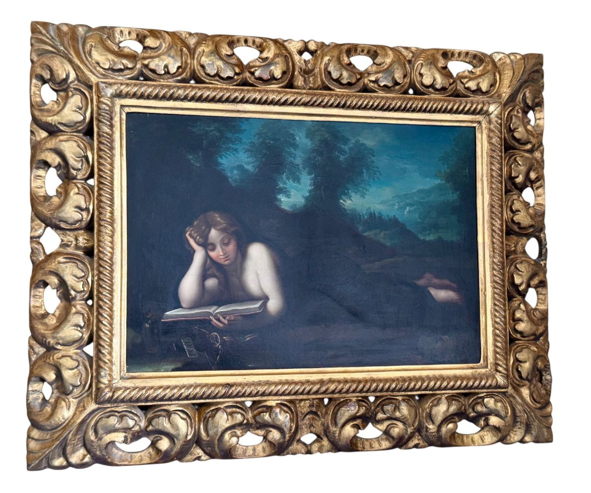 Saint Mary Magdalen Reading (reclining Magdalen), After Antonio Allegri Correggio (1489-1534)-photo-2