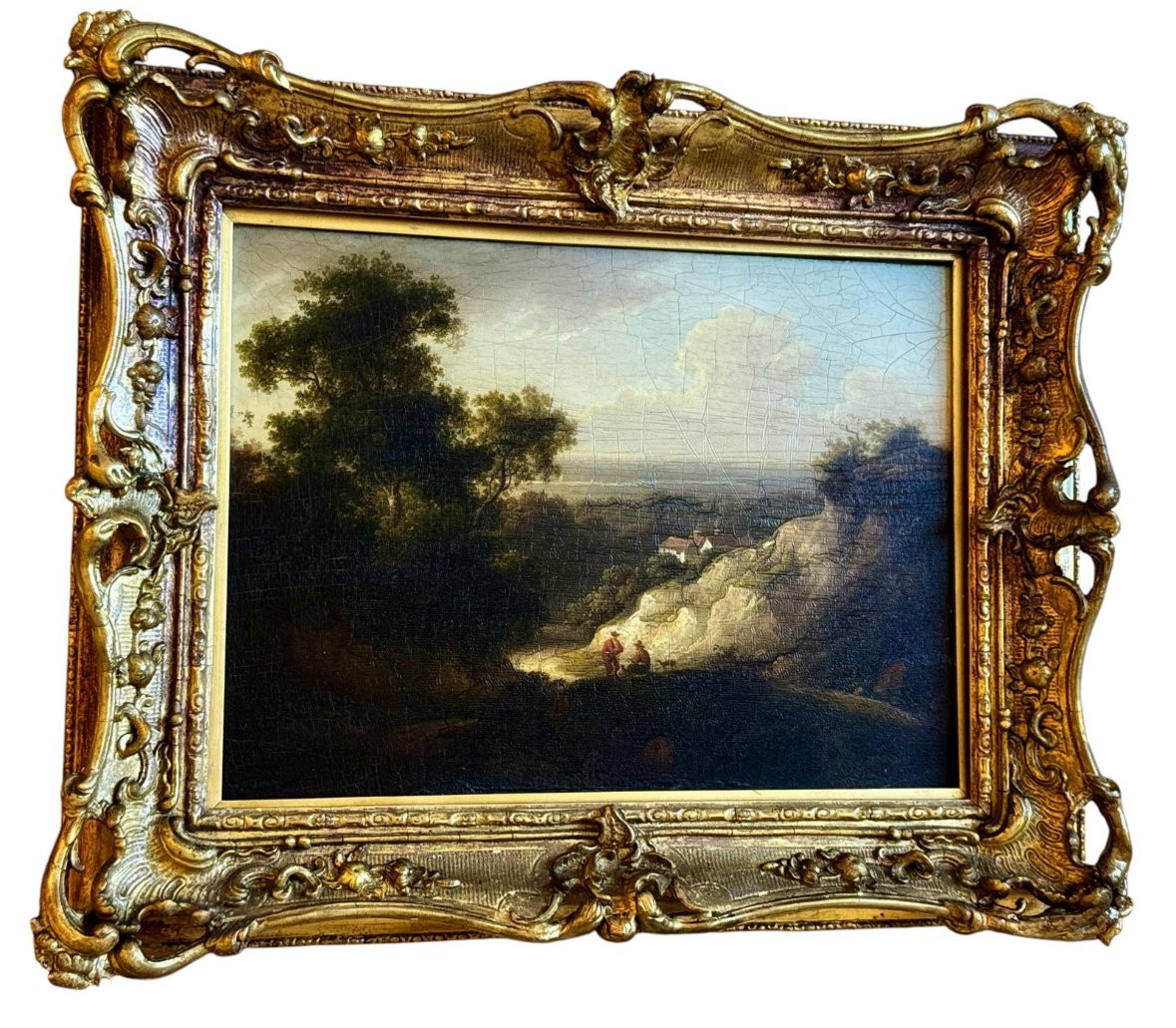 Landscape With Resting Figures, Hendrik Schweickhardt (1747 - 1797), Studio Of-photo-3