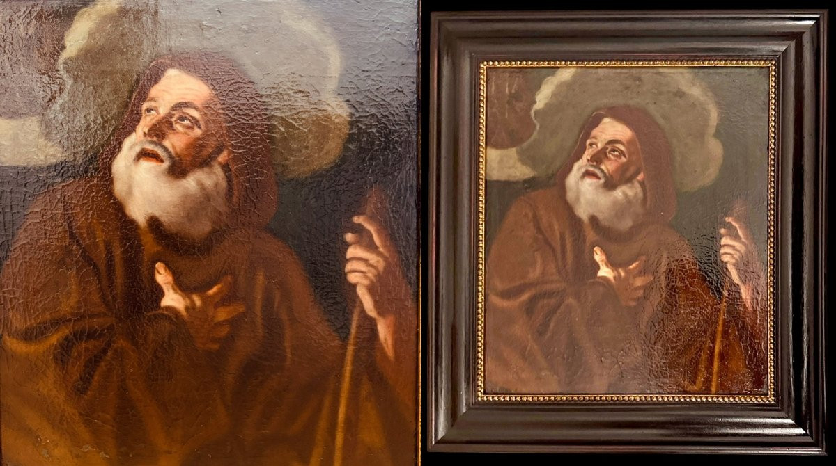 Saint Francis Of Paola (charitas), Manner Of Jusepe De Ribera (1591-1652)-photo-4
