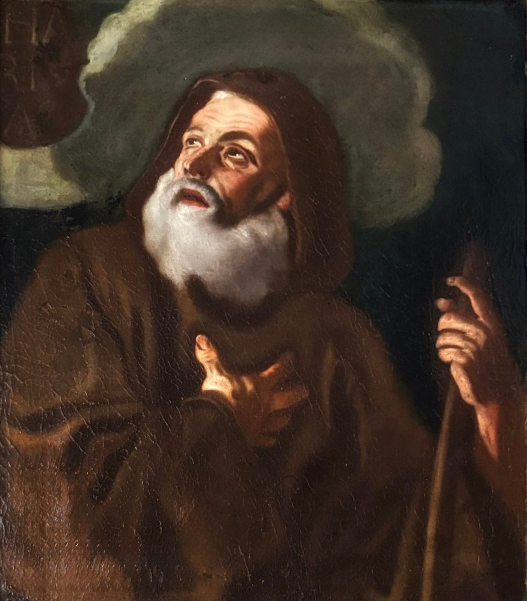 Saint Francis Of Paola (charitas), Manner Of Jusepe De Ribera (1591-1652)-photo-1