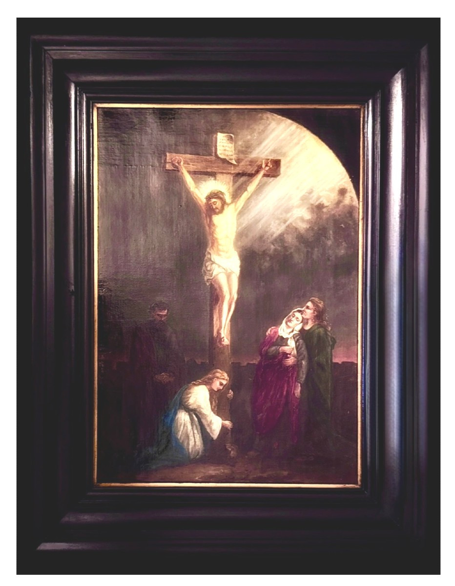 La Crucifixion,  École italienne du XVIIe siècle (XIXe siècle)