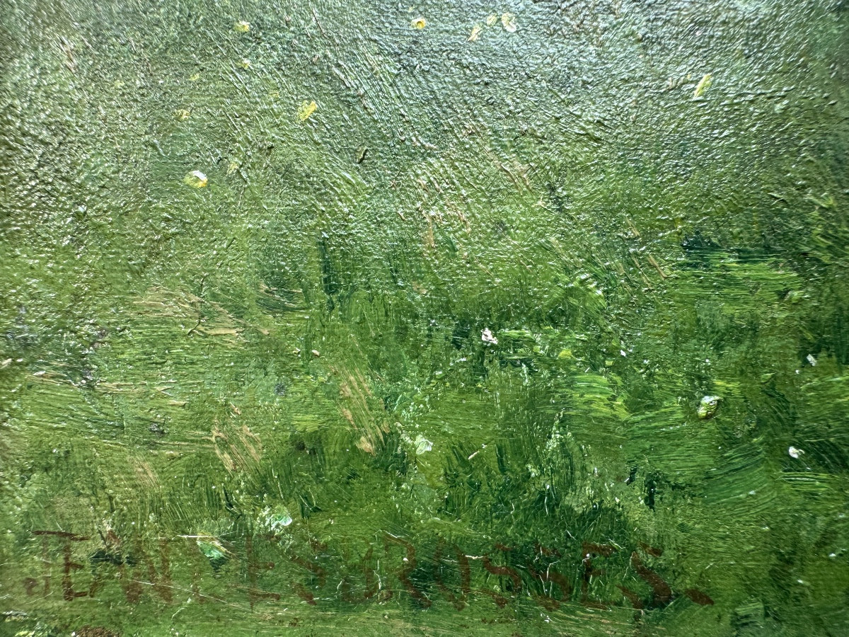 Paysage pastoral, Jean Desbrosses (Français) (1835 - 1906)-photo-3