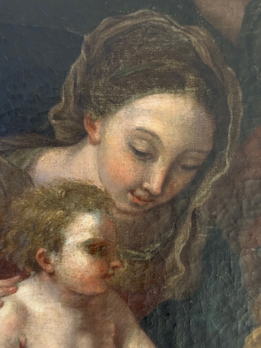 Le Mariage mystique de sainte Catherine,  École de Carlo Maratta (1625 - 1713)-photo-2