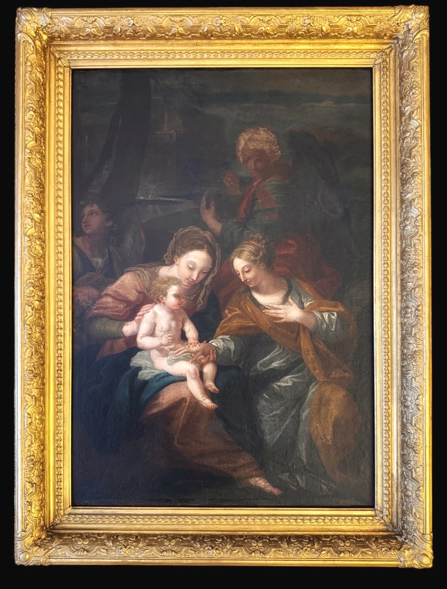 Mystic Marriage Of Saint Catherine, School Of Carlo Maratta (1625 - 1713)