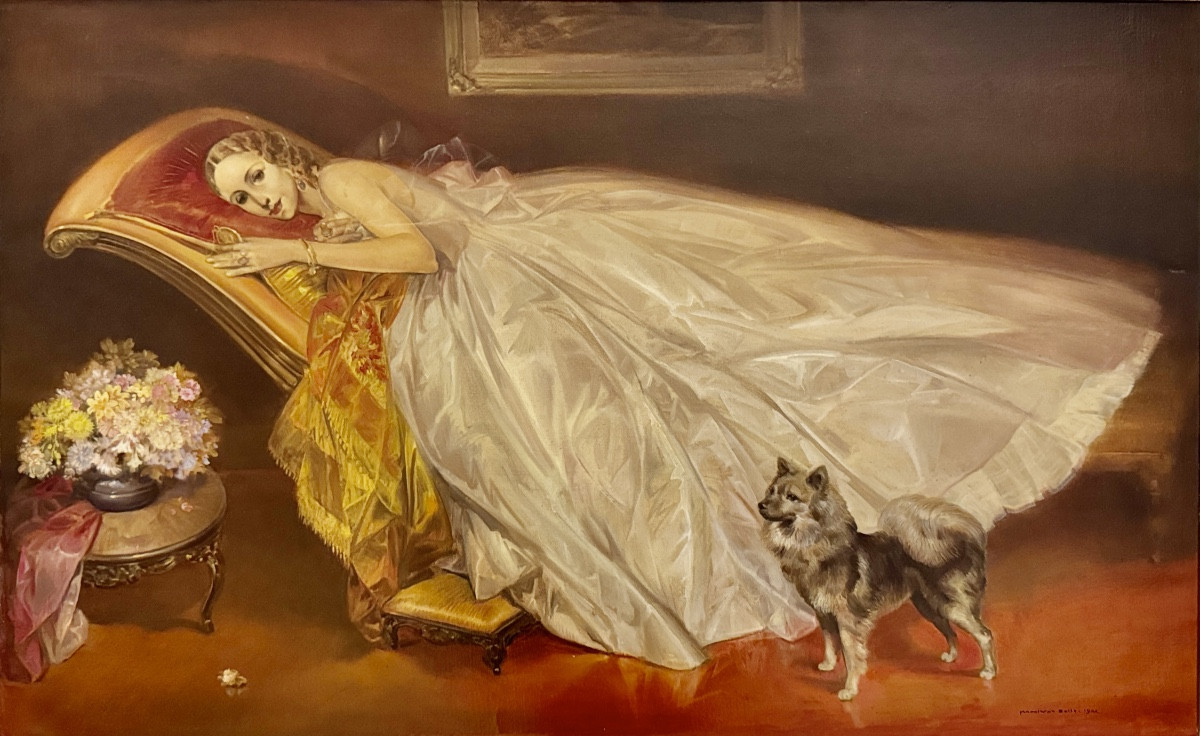 Portrait Of A Lady Reclining, Karel Van Belle (1884-1958)-photo-2