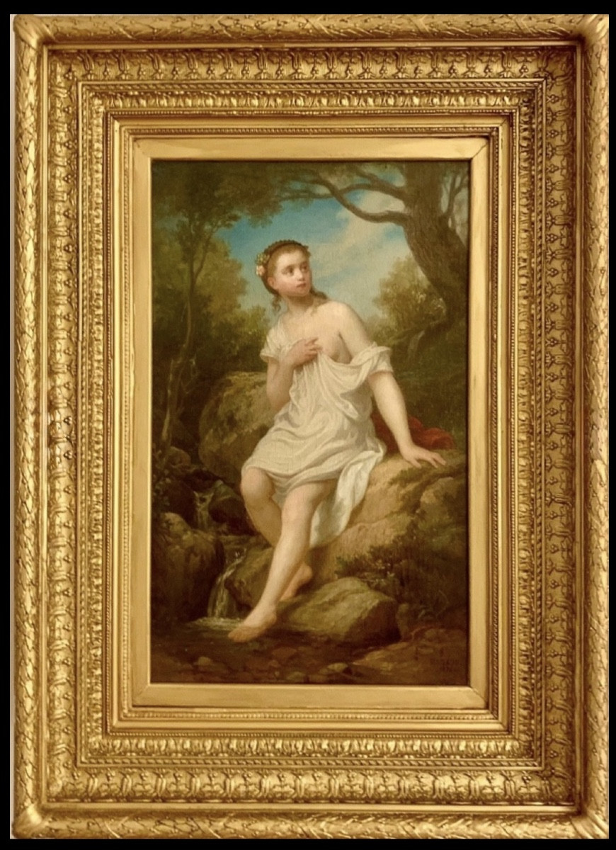 "La Baigneuse", Dominique Antoine Magaud (1817-1899)-photo-7