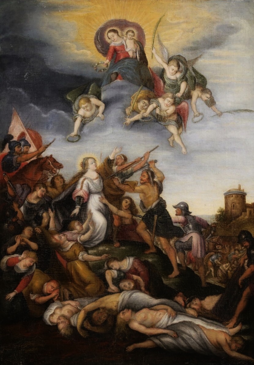 École florentine (XVIIe) siècle - Le martyre de sainte Catherine de Bolsena-photo-2