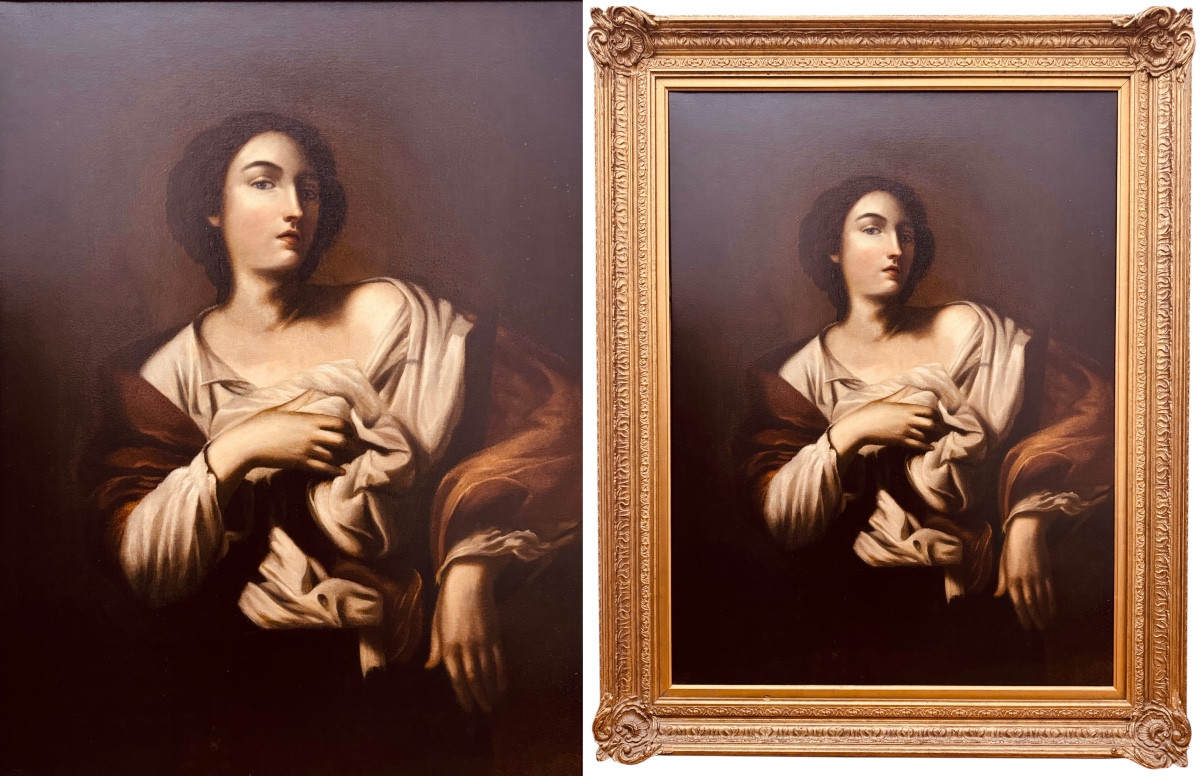 Portrait du XIX (École italienn)le vieux maître de Sainte Agathe-photo-3