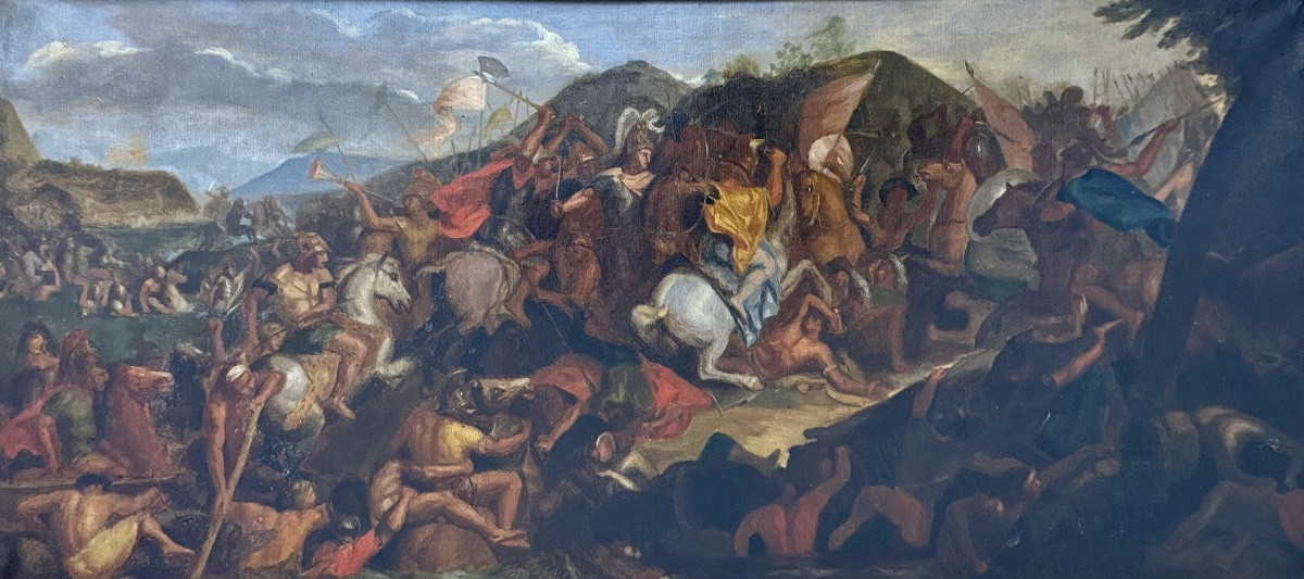 The Battle Of The Granicus, Circle Of Horace Vernet (1769-1863), After Charles Le Brun-photo-2