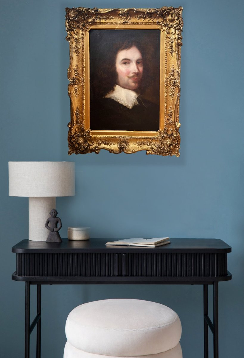 Portrait en buste d'un gentilhomme, dans le goût d'Antoine van Dyck (1599-1641)-photo-2