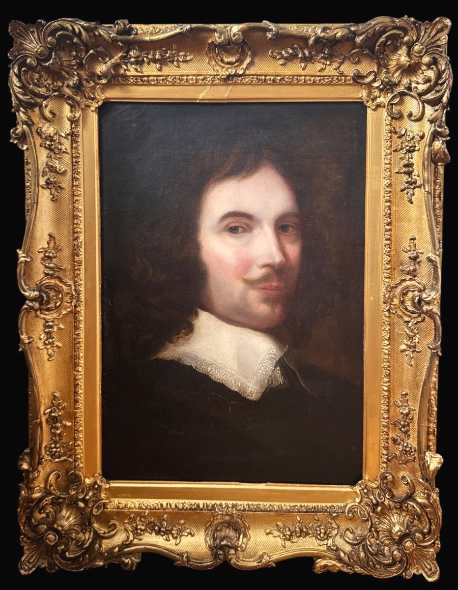 Portrait en buste d'un gentilhomme, dans le goût d'Antoine van Dyck (1599-1641)
