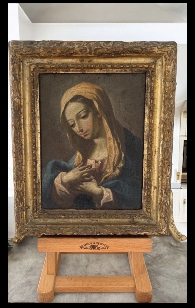 La Madone en prière, Entourage de Giovanni Battista Salvi (1609-1685)-photo-4