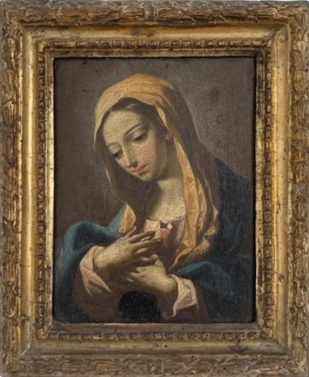 La Madone en prière, Entourage de Giovanni Battista Salvi (1609-1685)-photo-6