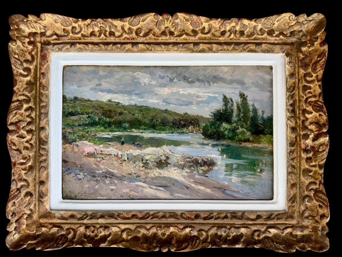Lavandières à la rivière en Auvergne ( 1890), Julien Gustave Gagliardini (1846 - 1927)-photo-7