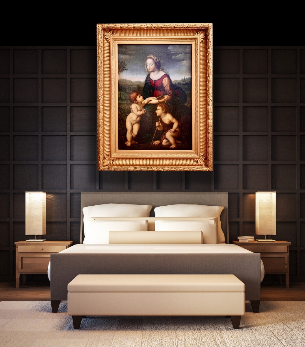 La Belle Jardinière, XVIIIe siècle. D'après Raffaello Sanzio, dit Raphaël (1483-1520).-photo-4