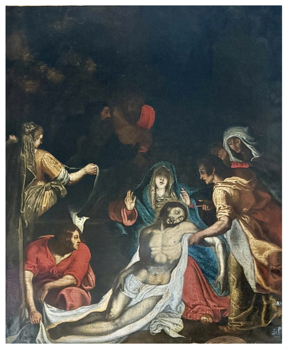  The Lamentation Of Christ, Early 17th Century Veronese School-photo-2