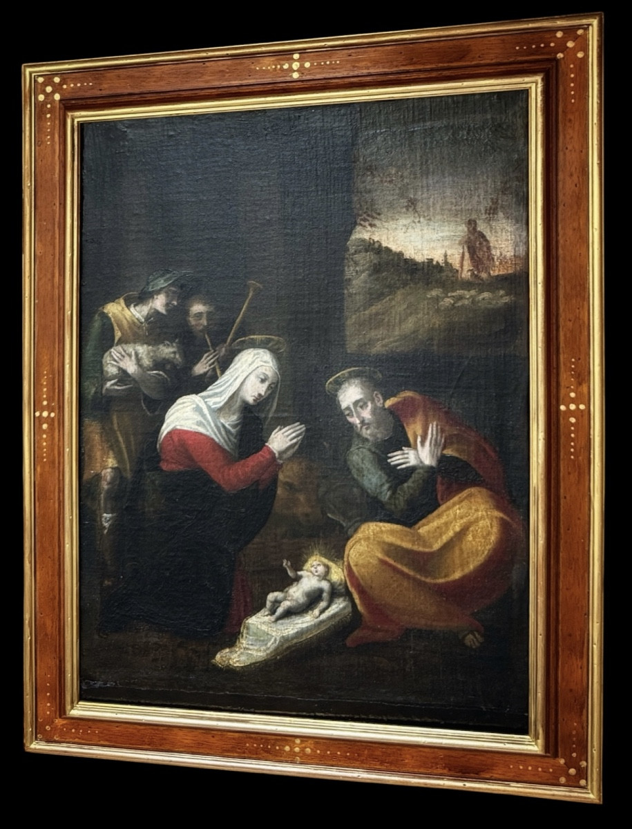 Adoration Of The Shepherds, Follower Of Scipione Pulzone (1544 – 1598)-photo-4