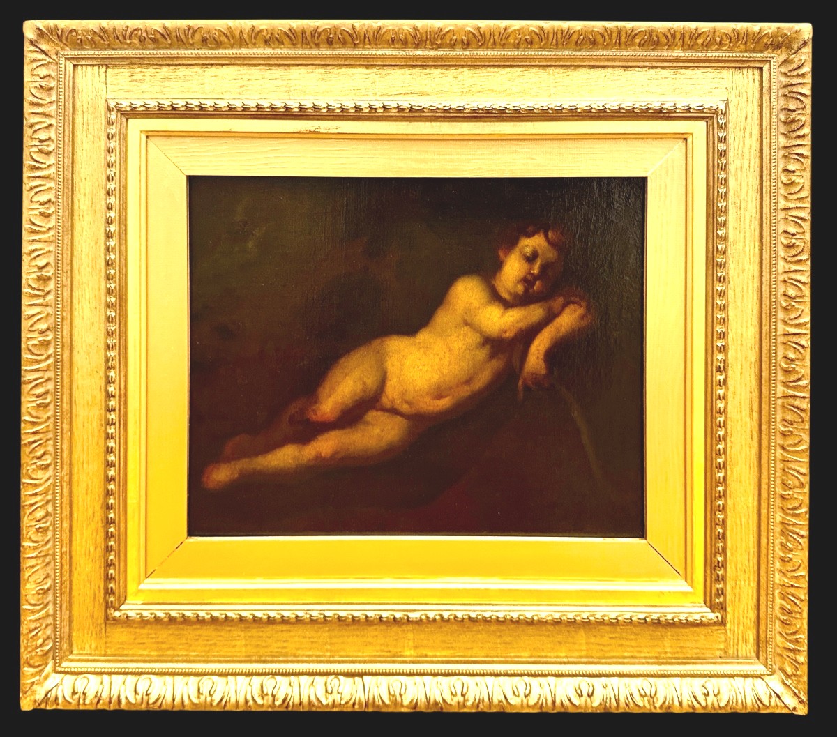 L'Enfant Jésus endormi, D'après Andrea Vaccaro (1604-1670)