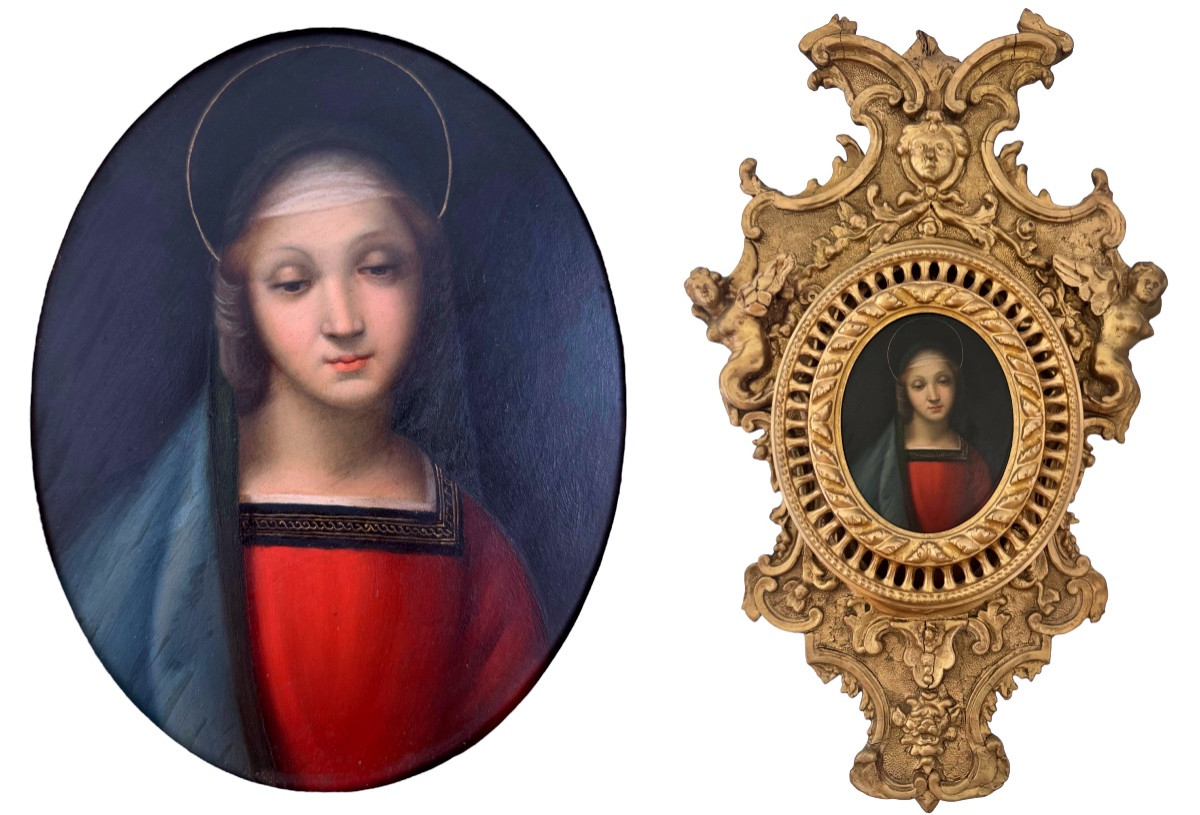 The Madonna After Raphael, XIX - Italian School After Raffaello Sanzio Da Urbino-photo-4
