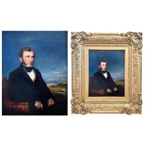 Portrait d'Un Gentleman En Buste, école Britannique, Cercle De George Chinnery (1774–1852)