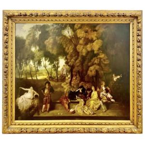 Pleasures Of Love, After Jean-antoine Watteau (1684–1721)